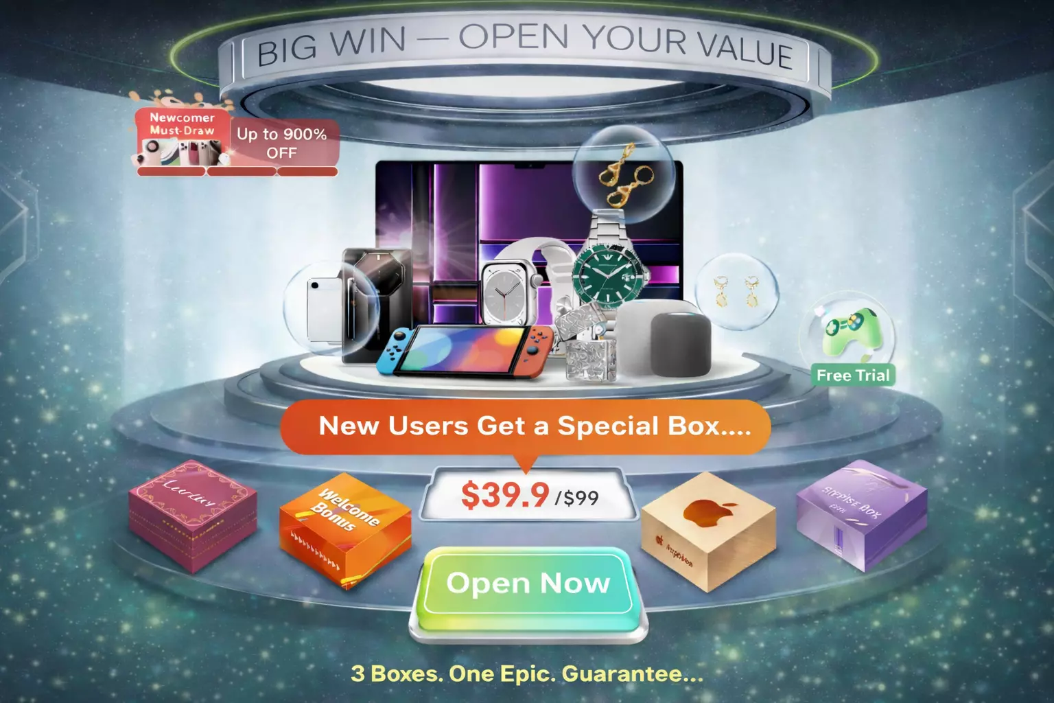 RareDrop Main Interface